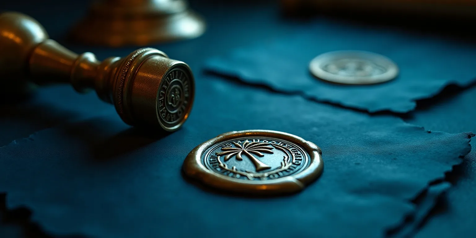 Casino licences explained: a brass official seal pressed onto dark documents